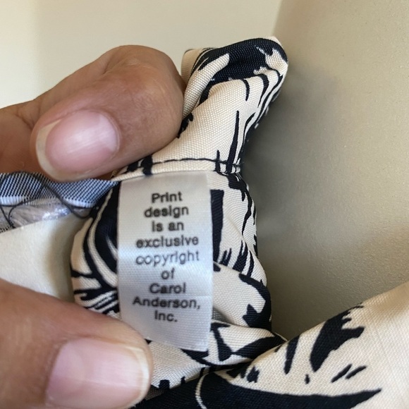 Vintage Carol Anderson  Short Sleeve Collared Midi Dress size 10 - Picture 9 of 13